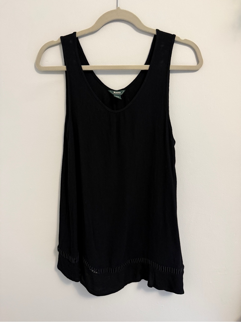 Roots Black Women's Scoop Neck Tank
